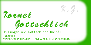 kornel gottschlich business card